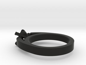 Ø16.80 Mm Diamond Ring Ø5.9 Diamond Fit Model F in Black Natural Versatile Plastic
