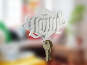 Home key-holder in White Natural Versatile Plastic