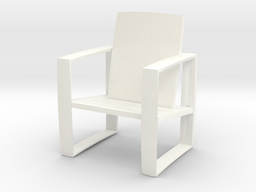 luxury lounge chair in White Processed Versatile Plastic