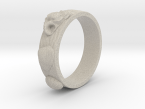 Sea Shell Ring 1 - US-Size 2 1/2 (13.61 mm) in Natural Sandstone