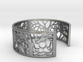 Tree of Life Bracelet 60mm in Natural Silver