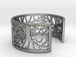 Tree of Life Bracelet 50mm in Natural Silver