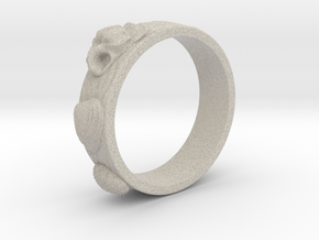 Sea Shell Ring 1 - US-Size 3 1/2 (14.45 mm) in Natural Sandstone