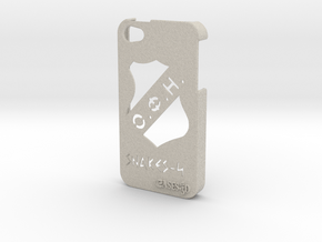 Iphone 5/5s  case OFI and logo in Natural Sandstone