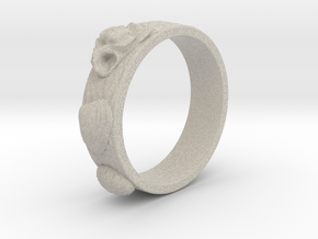 Sea Shell Ring 1 - US-Size 4 (14.86 mm) in Natural Sandstone