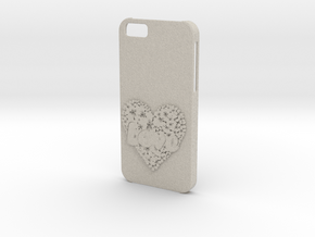 Iphone 6  case Love in Natural Sandstone