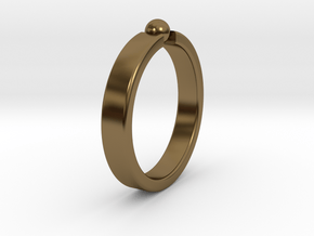 Ø19.22mm - 0.757 inches Ring in Polished Bronze