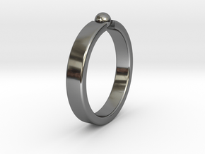 Ø19.22mm - 0.757 inches Ring in Fine Detail Polished Silver