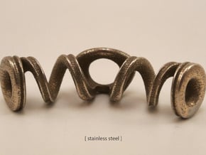 Spiral Bracelet in Polished Bronze Steel