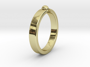 Ø19.22mm - 0.757 inches Ring in 18k Gold