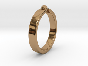 Ø19.22mm - 0.757 inches Ring in Polished Brass