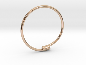 Yaedeura Bangle S 62mm in 14k Rose Gold Plated Brass