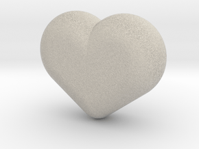 Cute candy HEART in Natural Sandstone