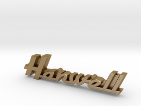 Hanwell (Marshall) Quad Speaker - Logo Badge in Polished Gold Steel