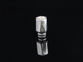 HEX TORQUE Driptip: Stainless Steel in Polished Bronzed Silver Steel