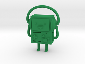 BMO with headphones in Green Processed Versatile Plastic