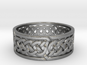 Celtic Quad Knot Ring in Natural Silver