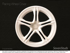 Racing Wheel Cover 01_56mm in White Natural Versatile Plastic