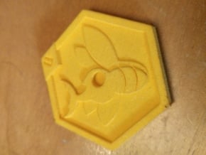 Medabots Kabuto Medal Tribute art V1 in Yellow Processed Versatile Plastic