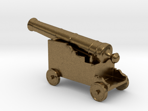 Miniature 1:48 Pirate Cannon in Natural Bronze