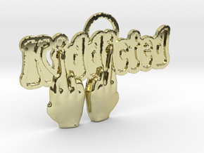 Kiddicted-901flipoff in 18k Gold Plated Brass