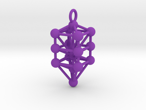 Medium Qabalistic Tree of Life in Purple Processed Versatile Plastic