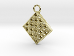 Toothy Grater Key Chain in 18k Gold Plated Brass