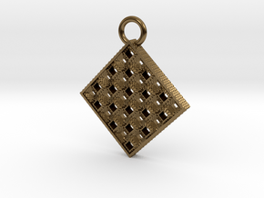 Toothy Grater Key Chain in Polished Bronze