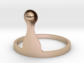 Princess Bubblegum Crown - 16mm(size 10) in 14k Rose Gold Plated Brass