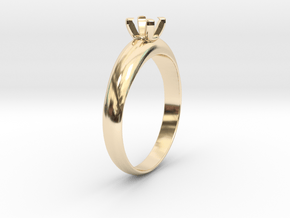 Ø19.70 Mm Diamond Ring Ø4.8 Diamond mm Fit in 14k Gold Plated Brass