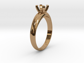 Ø19.70 Mm Diamond Ring Ø5.6 Mm Fit in Polished Brass