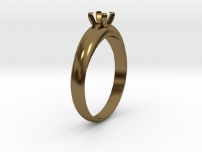 Ø19.70 Mm Diamond Ring Ø4.5 Mm Fit in Polished Bronze