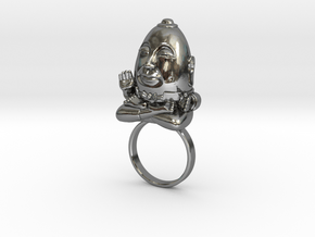 HUMPTY BUDA RING in Fine Detail Polished Silver