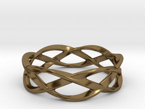 Weave Ring (Large) in Polished Bronze