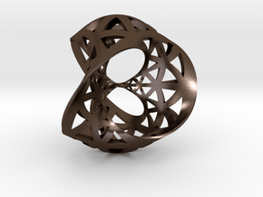 Seifert surface for (3,3) torus link in Polished Bronze Steel