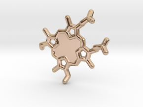 Heme-group KeyChain in 14k Rose Gold Plated Brass