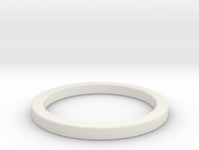 Religious Ring in White Natural Versatile Plastic