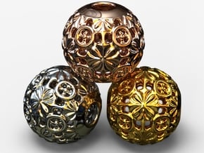 PA Ball V1 D16Se49 in 18k Gold Plated Brass