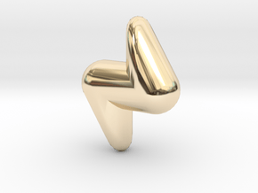 Cute candy LIGHTNING in 14K Yellow Gold