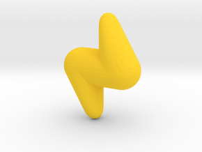 Cute candy LIGHTNING in Yellow Processed Versatile Plastic