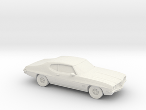 1/87 1968-72 Pontiac Le Mans in White Natural Versatile Plastic