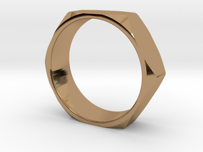 Nut Ring 14 in Polished Brass
