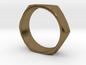 Nut Ring 14 in Polished Bronze