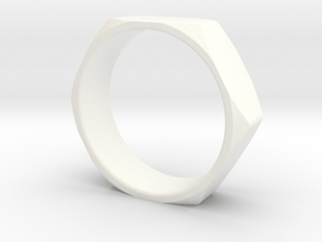 Nut Ring 14 in White Processed Versatile Plastic