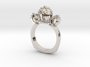Il Duomo Ring in Rhodium Plated Brass