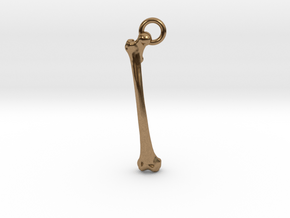 Bone Keyring in Natural Brass