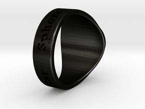 Nuperball Anze Capitar Ring Season 4 in Matte Black Steel