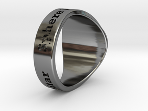 Nuperball Anze Capitar Ring Season 4 in Fine Detail Polished Silver