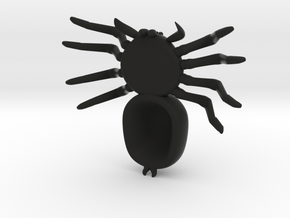 SpiderLarge in Black Natural Versatile Plastic