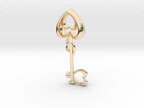 The Heart Key in 14k Gold Plated Brass